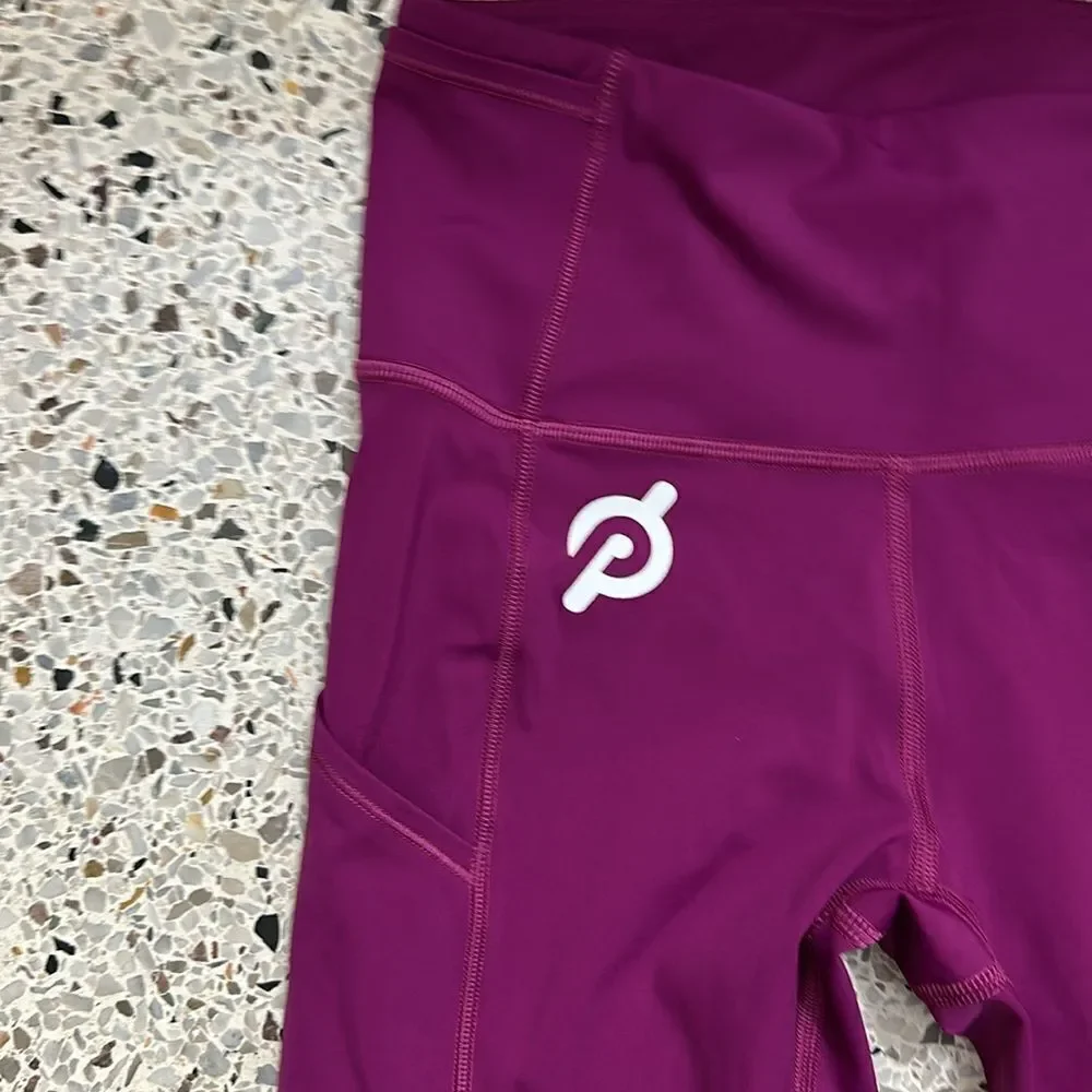 Lululemon Fast & Free Marvel burgundy 25” non reflective 4 Peloton